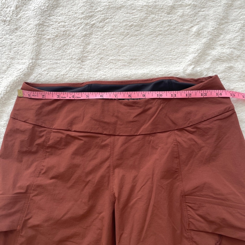 Arcteryx Womens Sabria Short Terracotta Red Orange Hiking Technical Cargo Size 4 - Picture 4 of 10